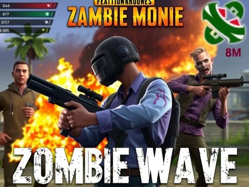 Zombie wave attack in PUBG Mobile Zombie Mode